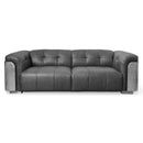 Ace Leather 3 Seater Sofa-Dovetailed &amp; Doublestitched