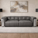 Ace Leather 3 Seater Sofa-Dovetailed &amp; Doublestitched
