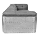 Ace Leather 3 Seater Sofa-Dovetailed &amp; Doublestitched