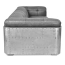 Ace Leather 3 Seater Sofa-Dovetailed &amp; Doublestitched