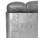 Ace Leather 3 Seater Sofa-Dovetailed &amp; Doublestitched