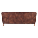 Amelia Distressed Leather Sofa-Dovetailed &amp; Doublestitched