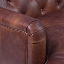 Amelia Distressed Leather Sofa-Dovetailed &amp; Doublestitched