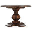 Amon 120cm Pedestal Round Dining Table-Dovetailed &amp; Doublestitched