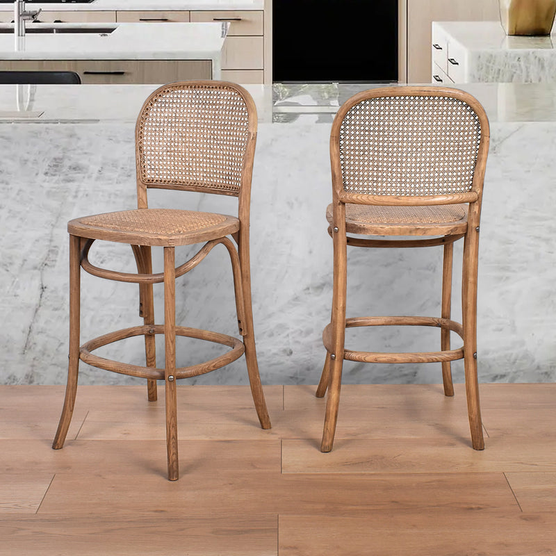 Antoine Counter Stool Natural-Dovetailed &amp; Doublestitched