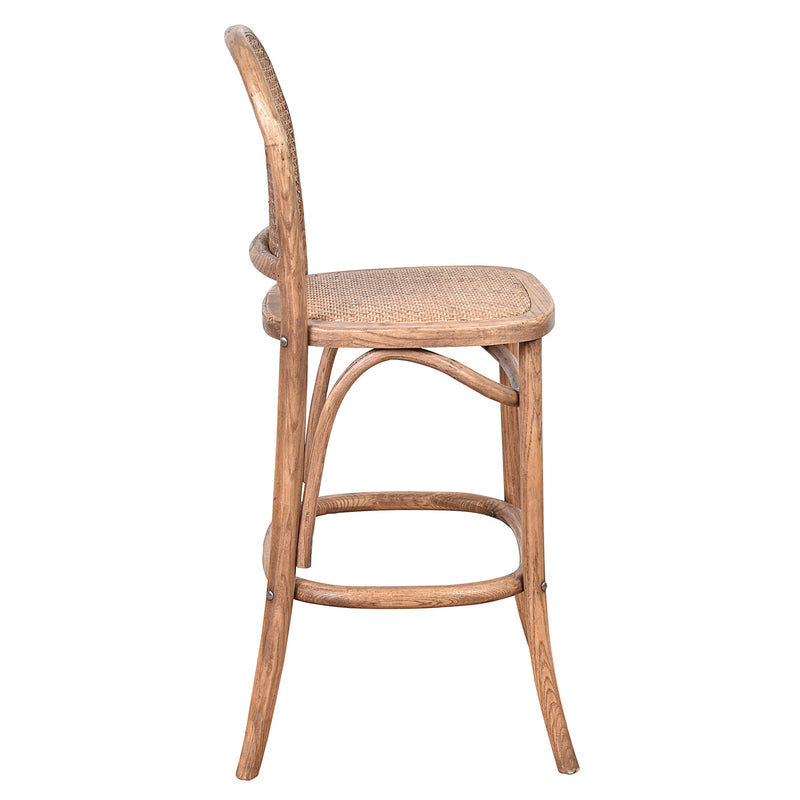 Antoine Counter Stool Natural-Dovetailed &amp; Doublestitched