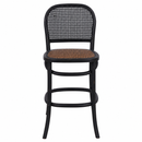 Antoine Recycled Oak Counter Stool Black-Dovetailed &amp; Doublestitched