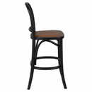 Antoine Recycled Oak Counter Stool Black-Dovetailed &amp; Doublestitched