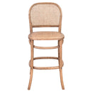 Antoine Recycled Oak Counter Stool Natural-Dovetailed &amp; Doublestitched