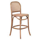 Antoine Recycled Oak Counter Stool Natural-Dovetailed &amp; Doublestitched