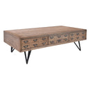 Apothecary Old Elm Coffee Table-Dovetailed &amp; Doublestitched