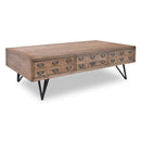 Apothecary Old Elm Coffee Table-Dovetailed &amp; Doublestitched