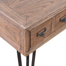 Apothecary Old Elm Desk-Dovetailed &amp; Doublestitched