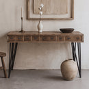 Apothecary Old Elm Desk-Dovetailed &amp; Doublestitched