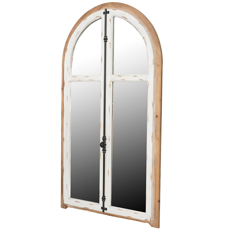 Arch Wood Mirror-Dovetailed &amp; Doublestitched