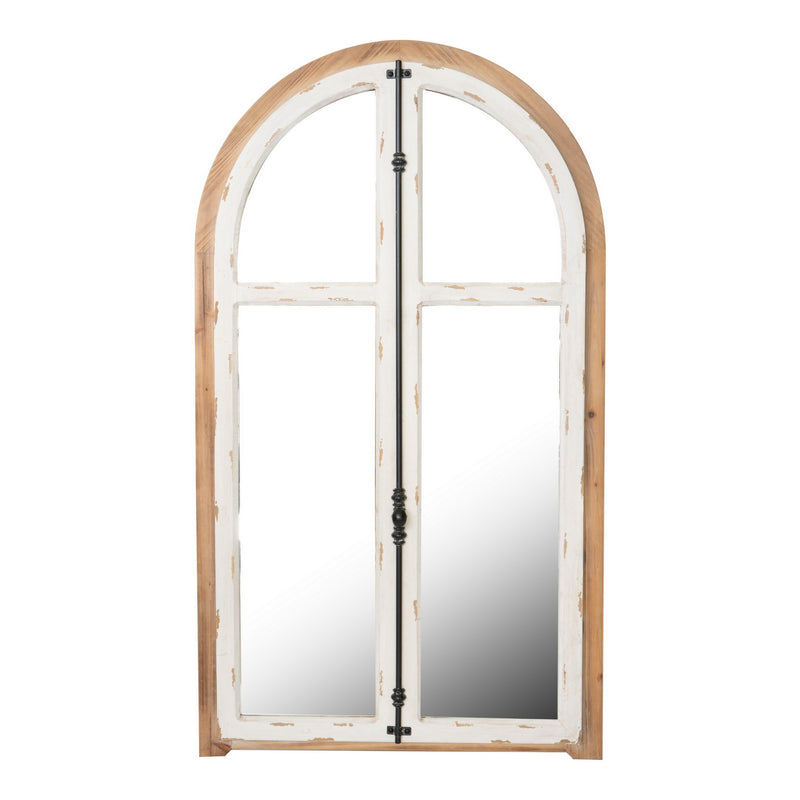 Arch Wood Mirror-Dovetailed &amp; Doublestitched