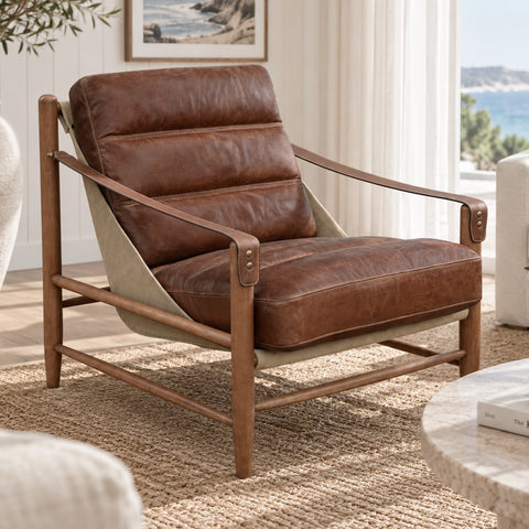 Archer Vintage Leather Armchair