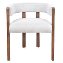 Aria Dove Grey Linen Dining Chair Maron-Dovetailed &amp; Doublestitched