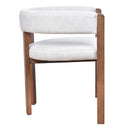 Aria Dove Grey Linen Dining Chair Maron-Dovetailed &amp; Doublestitched