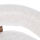 Aria Dove Grey Linen Dining Chair Maron-Dovetailed &amp; Doublestitched