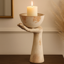 Arm Holding Bowl Statue 48cm-Dovetailed &amp; Doublestitched