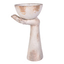 Arm Holding Bowl Statue 48cm-Dovetailed &amp; Doublestitched