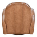 Art Deco Club Leather Swivel Chair-Dovetailed &amp; Doublestitched