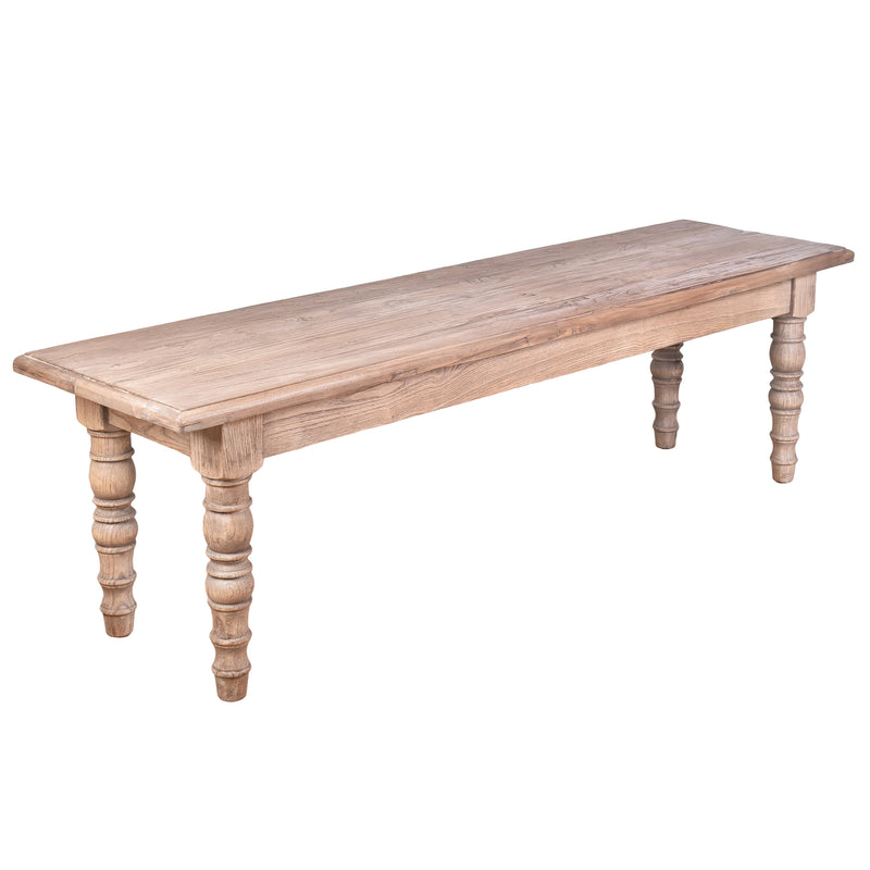 Artillery Leg 1.5m Dining Bench Seat-Dovetailed &amp; Doublestitched