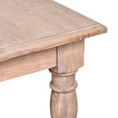 Artillery Leg 1.5m Recycled Timber Square Dining Table-Dovetailed &amp; Doublestitched
