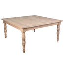 Artillery Leg 1.5m Recycled Timber Square Dining Table-Dovetailed &amp; Doublestitched