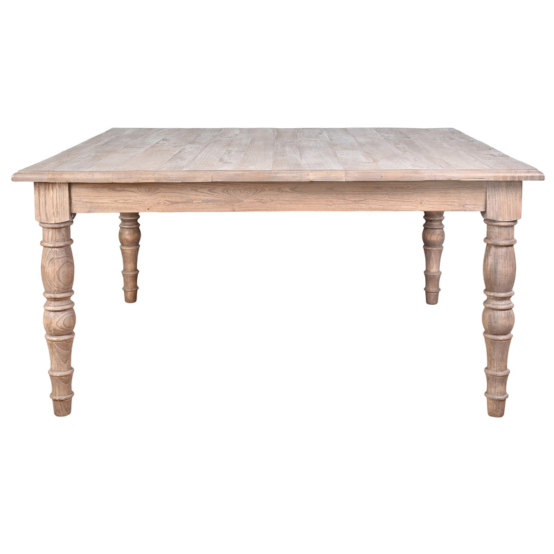 Artillery Leg 1.5m Square Dining Table-Dovetailed &amp; Doublestitched