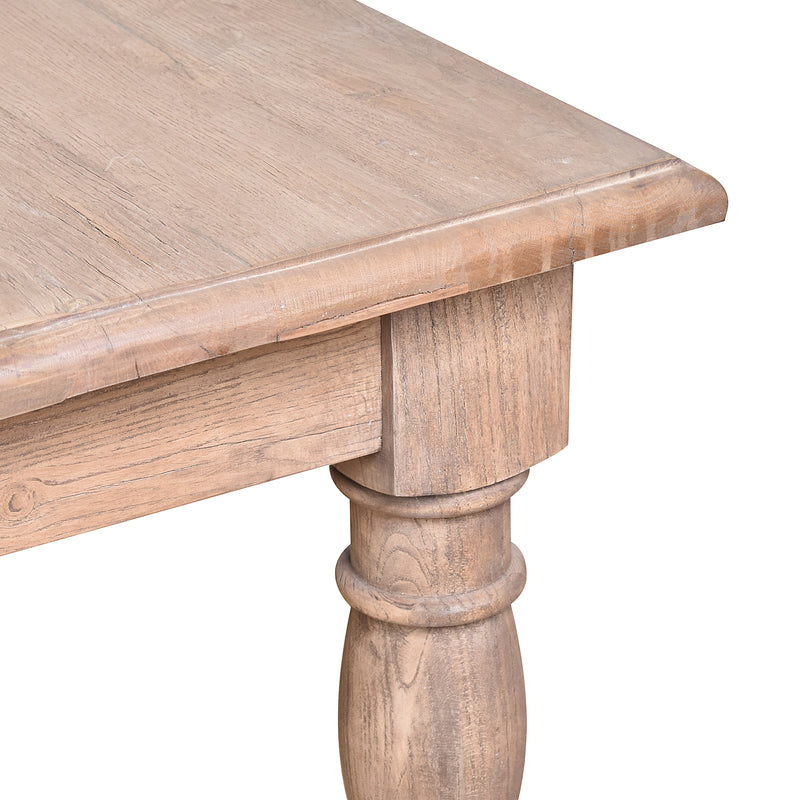 Artillery Leg 1.5m Square Dining Table-Dovetailed &amp; Doublestitched