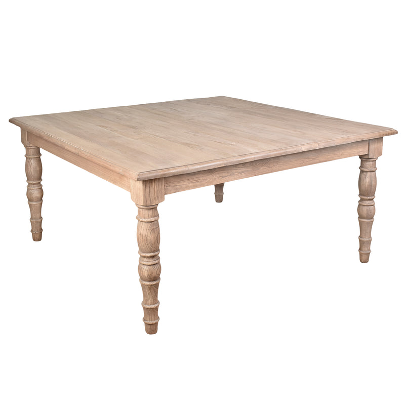 Artillery Leg 1.5m Square Dining Table-Dovetailed &amp; Doublestitched