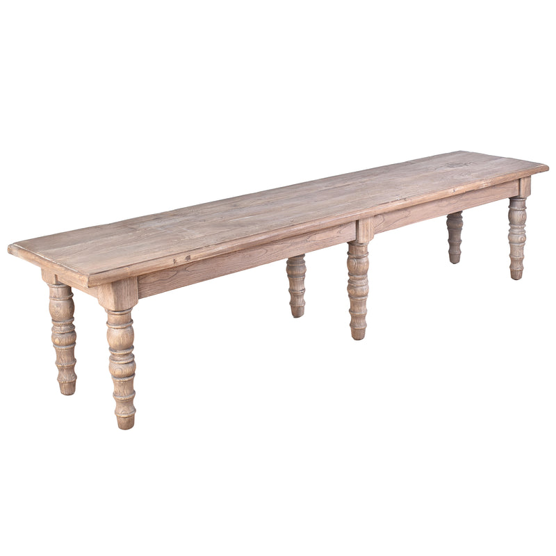 Artillery Leg 1.9m Dining Bench Seat-Dovetailed &amp; Doublestitched