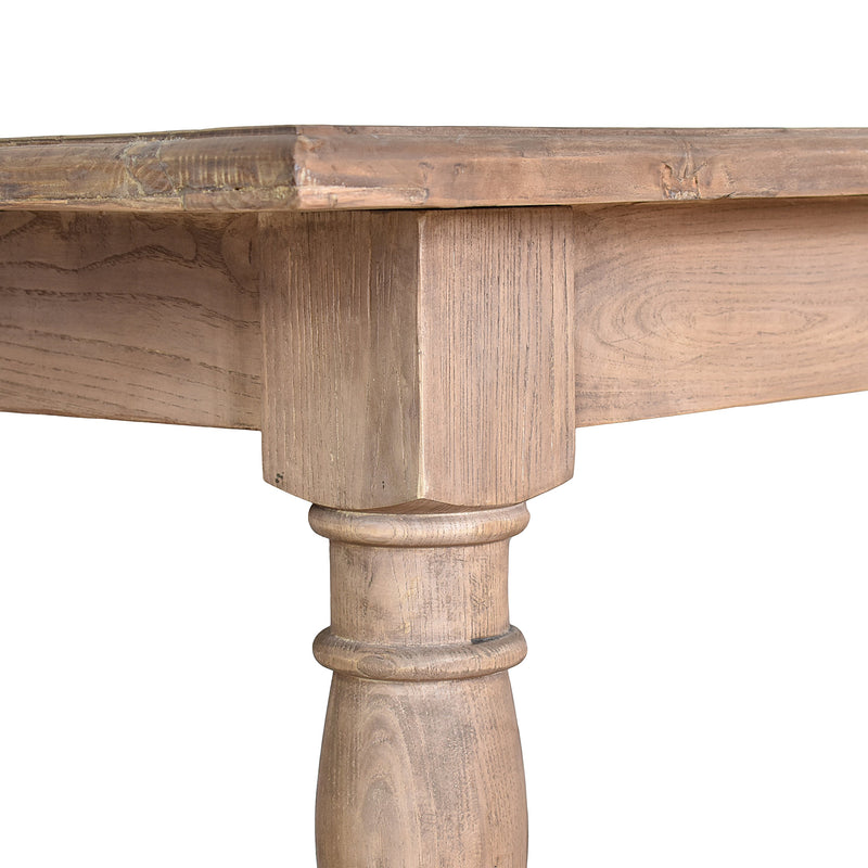 Artillery Leg 2.4m Dining Table-Dovetailed &amp; Doublestitched