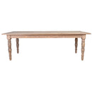 Artillery Leg 2.4m Recycled Timber Dining Table-Dovetailed &amp; Doublestitched