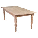 Artillery Leg 2m Recycled Timber Dining Table-Dovetailed &amp; Doublestitched