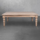 Artillery Leg Recycled Timber Coffee Table-Dovetailed &amp; Doublestitched