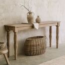 Artillery Leg Recycled Timber Console-Dovetailed &amp; Doublestitched