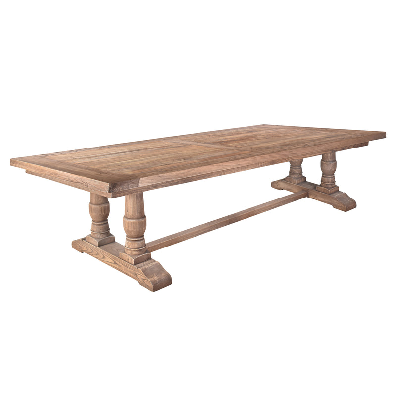 Augustus Farmhouse 3m Dining Table-Dovetailed &amp; Doublestitched