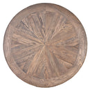 Augustus Farmhouse Round Coffee Table-Dovetailed &amp; Doublestitched