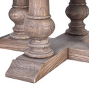 Augustus Farmhouse Round Coffee Table-Dovetailed &amp; Doublestitched