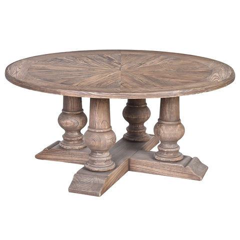 Augustus Farmhouse Round Coffee Table