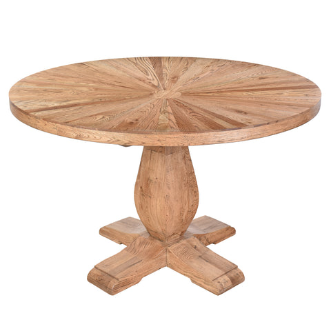 Aura 1.2m Oak Round Dining Table
