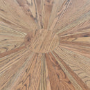 Aura 1.5m Oak Round Dining Table-Dovetailed &amp; Doublestitched