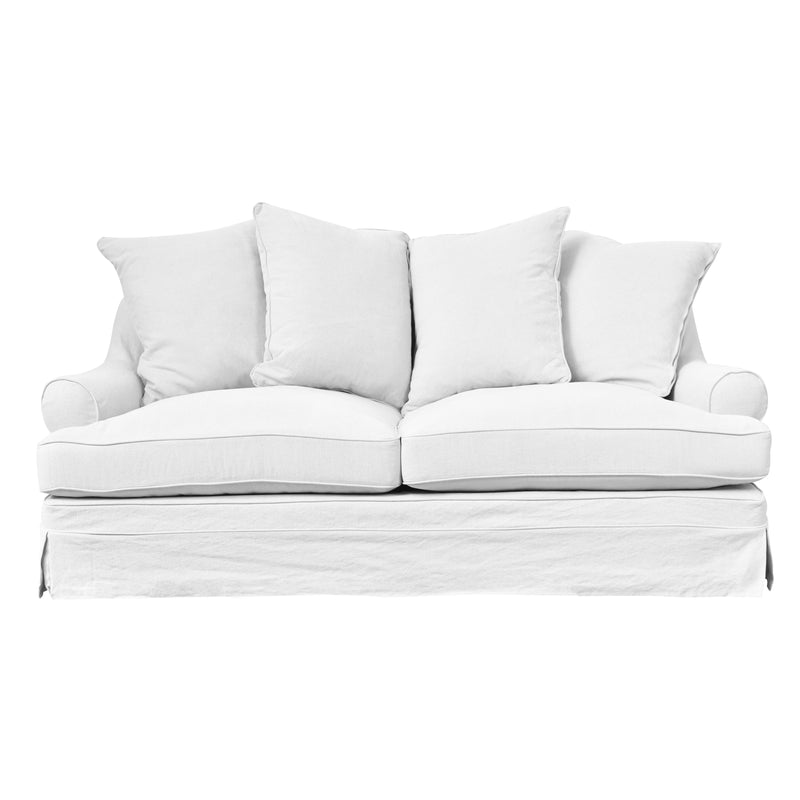 Avalon 2.5 Seater Slip Cover Sofa in Cloud-Dovetailed &amp; Doublestitched