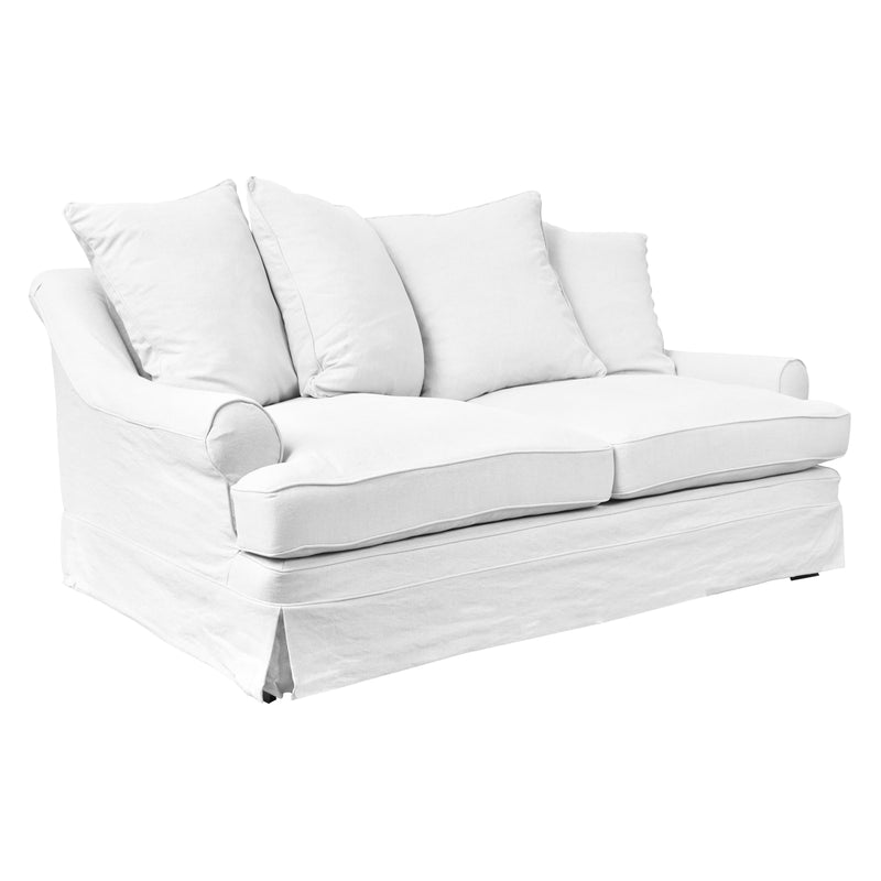 Avalon 2.5 Seater Slip Cover Sofa in Cloud-Dovetailed &amp; Doublestitched