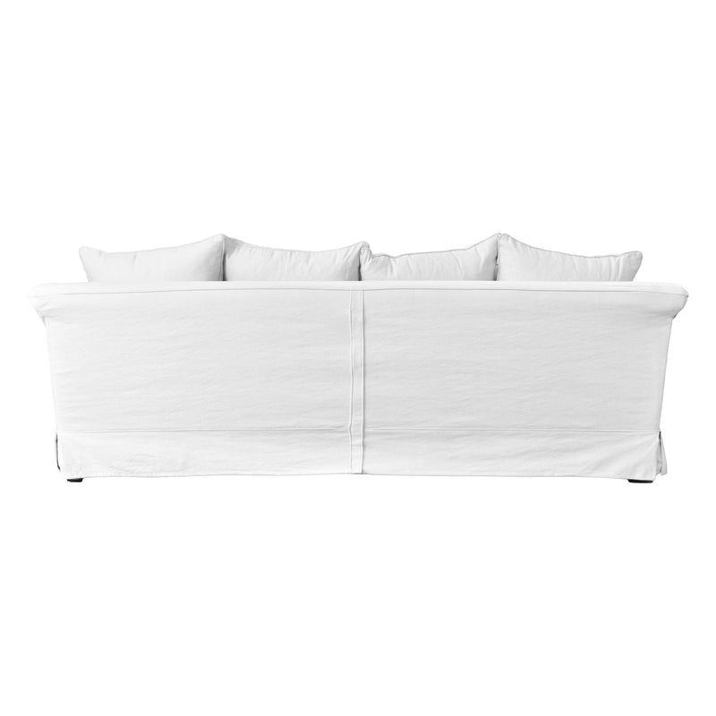 Avalon 3.5 Seater Slip Cover Sofa in Cloud-Dovetailed &amp; Doublestitched
