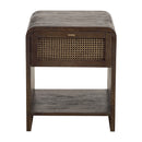 Avalon Bedside Table in Honey Brown-Dovetailed &amp; Doublestitched