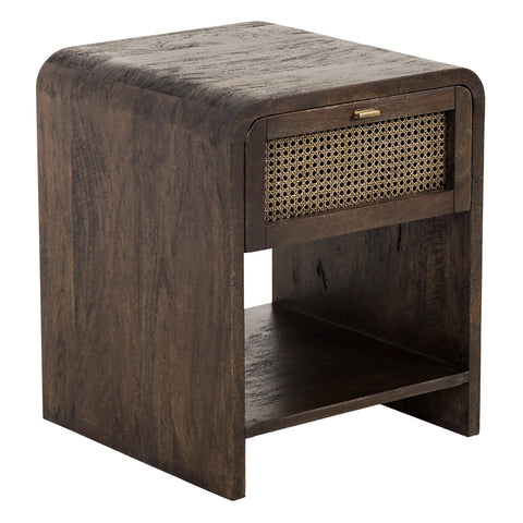 Avalon Bedside Table in Honey Brown